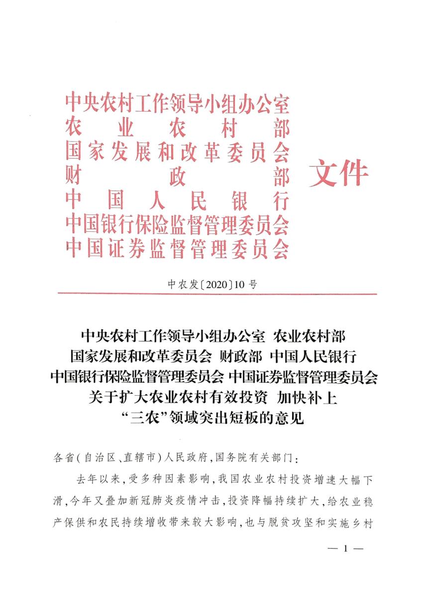 21关于扩大农业农村有效投资 加快补上“三农”领域突出短板的意见_00.jpg